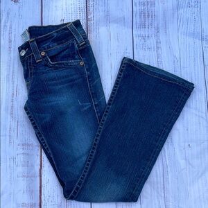 True Religion Blue Straight Leg Jeans